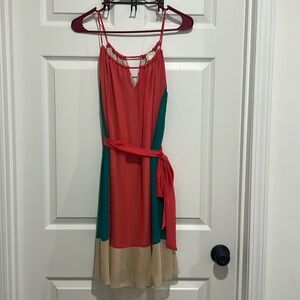 Summer Coral Free Flowing Dress